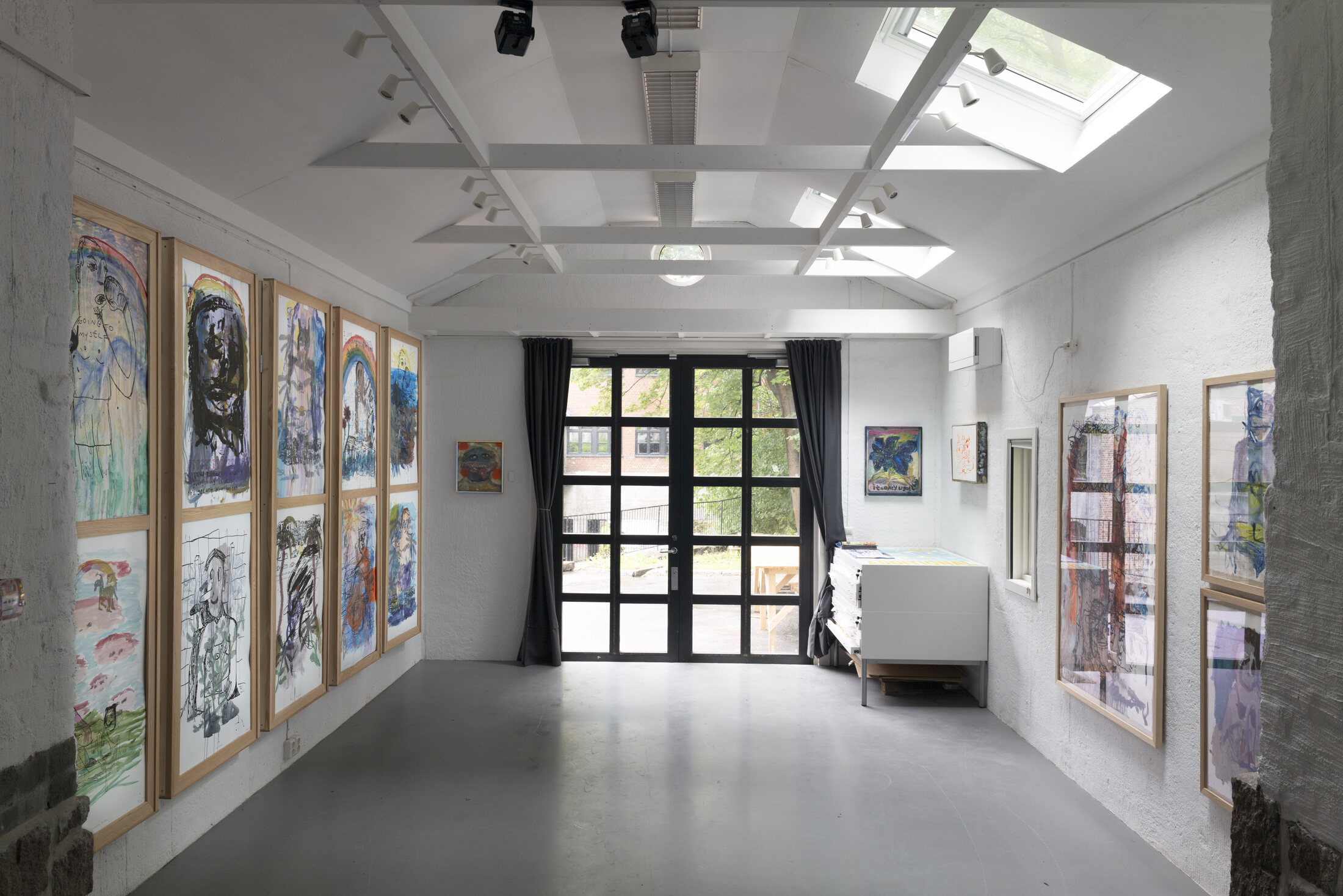 Image from Georg Óskar's exhibition I Am More Tired Than My Cat — room from inside Processed